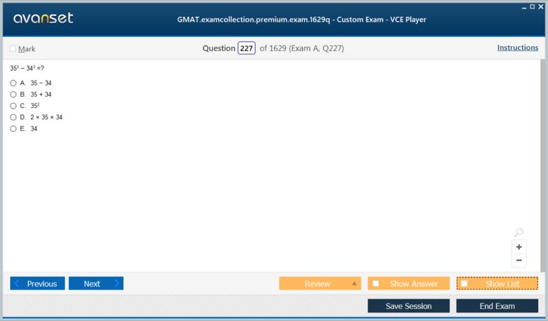 GMAT Test Premium VCE Screenshot #2